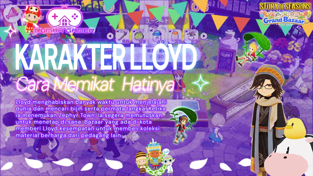 Panduan Lengkap Memikat Hati Lloyd di Story of Seasons Grand Bazaar